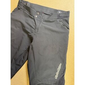 Troy Lee Designs Mens Black Mountain Bike Shorts Size 36 Zip Pockets‎ $89